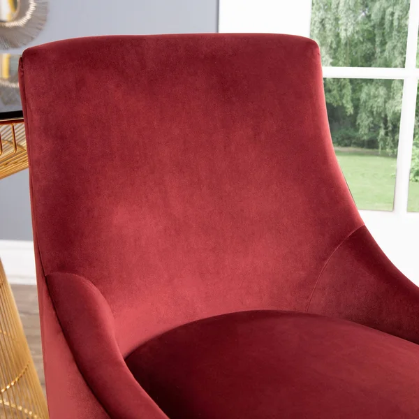 Abbyson Blush Pink Helena Velvet Dining Chair