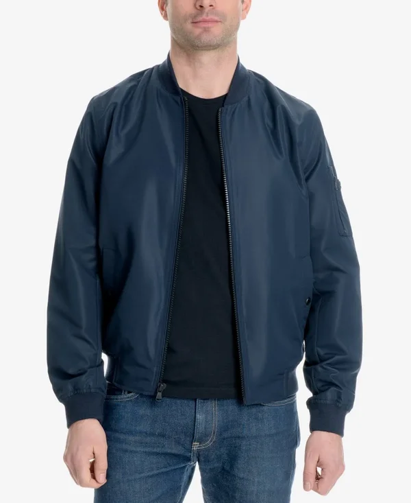 Michael Kors Men's Bomber Jacket - Created for Macy&s - Khaki