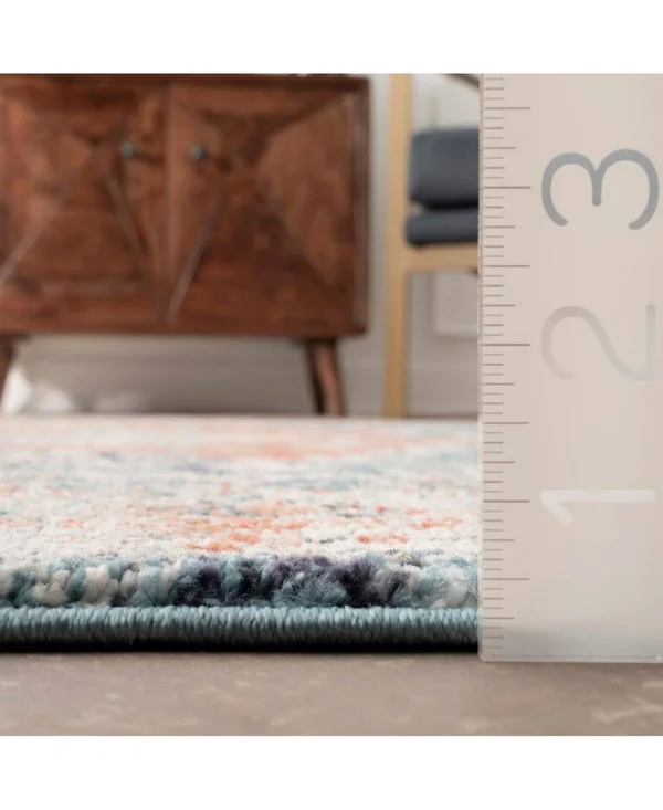 nuLOOM Harley Barbed Mast Medallion Rug - Blue, 4x6 ft