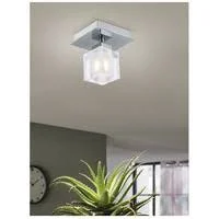 Eglo 90117A Bantry Matte Nickel 1x60W Wall/Ceiling Light