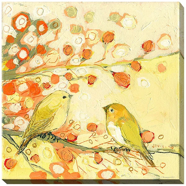The Conversation by Jennifer Lommers Painting Print on Wrapped Canvas Picture Perfect International Size: 18x22 H x 18x22 W x 1x