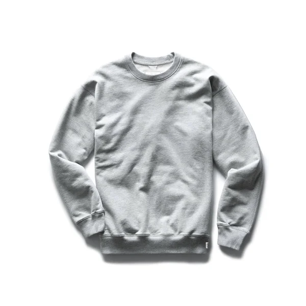 Reigning Champ Midweight Terry Relaxed Crewneck - Men's Heather Grey, S