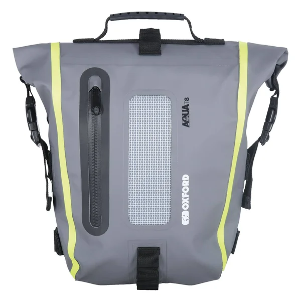 Oxford Aqua T8 Tail Bag - Grey - Black