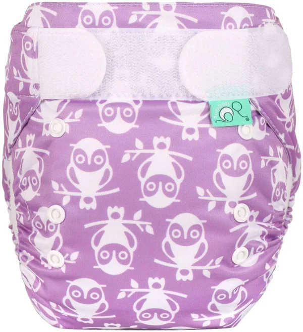 TotsBots Easyfit Star All-in-One Reusable Nappies - Super-Absorbent Cloth Nappies - One Size (Owlbert, 8-35lbs)