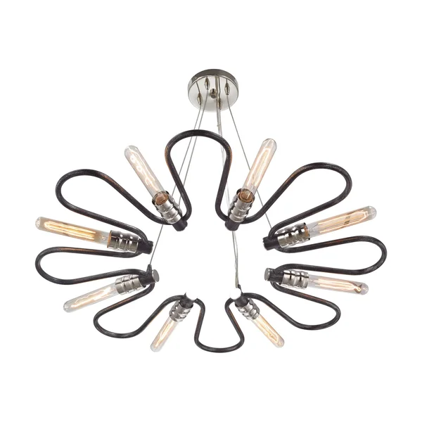 Elk Lighting - 31903/8 - Continuum Silvered Graphite & Polished Nickel 8 Light Chandelier