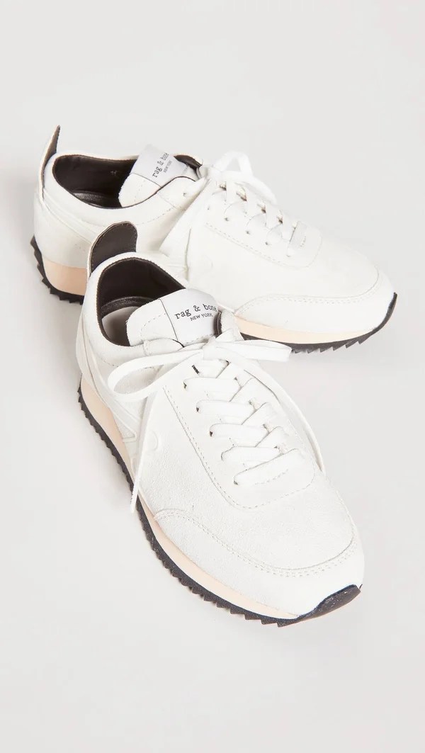 Rag & Bone Women's Retro Runner Sneakers, Antique White
