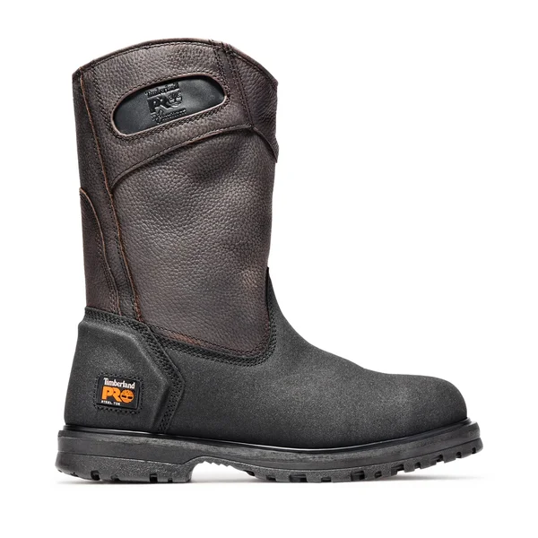 Men's Timberland Pro Powerwelt Wellington Steel Toe, Size: 9.5, Brown