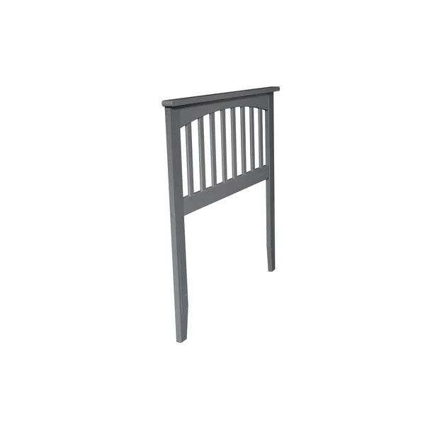 Atlantic Furniture Mission Slat Headboard, Gray, Twin