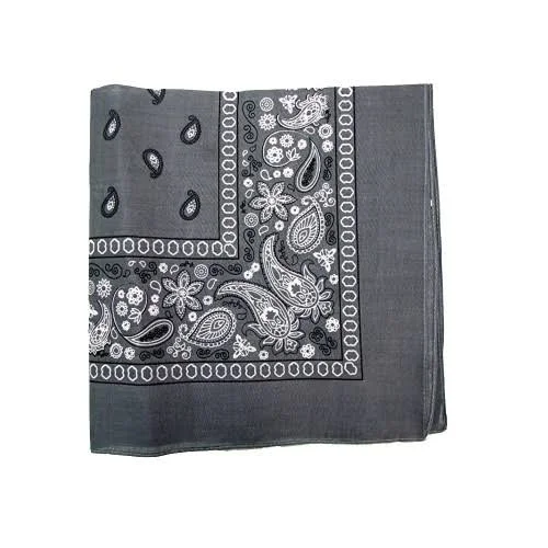 Pack of 240 Mechaly Unisex Paisley 100% Cotton Double Sided Bandanas - Bulk Wholesale
