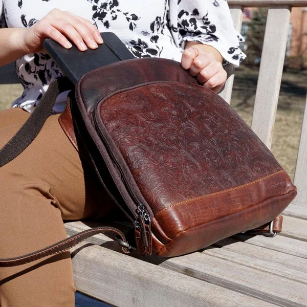 Voyager Floral Small Backpack #FL835 Brown