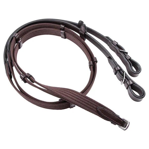 Premier Cotton Web Reins Brown