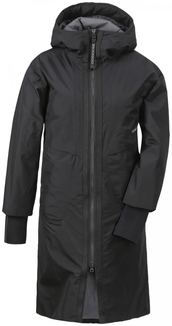 Didriksons Aino Parka 2 Black - Womens Casual Jacket, Size 40 - Color Black