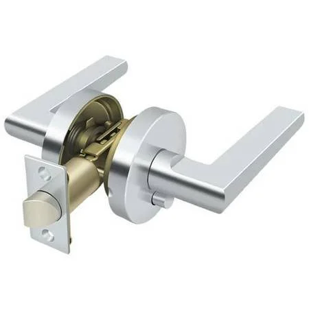 Deltana Portmore Left Hand Privacy Lever Polished Chrome ZPLR2U26-LH