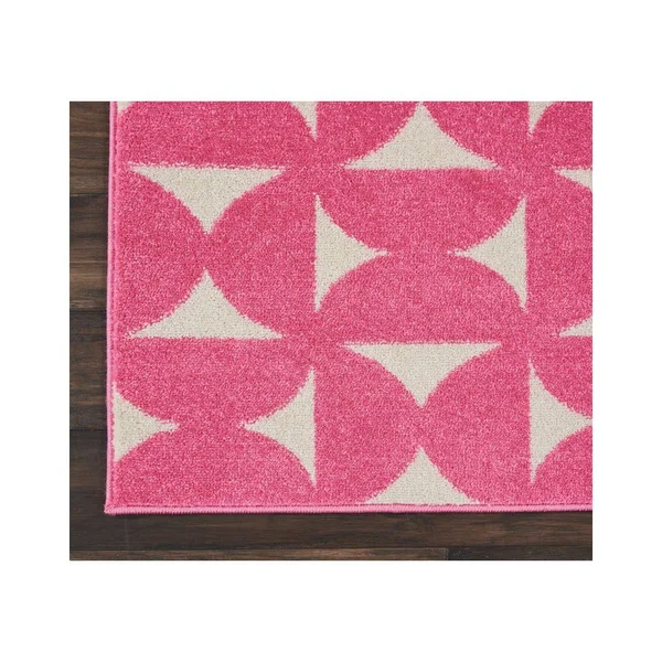 Nourison Harper DS301 5&3x22 x 7&3x22 Pink Area Rug