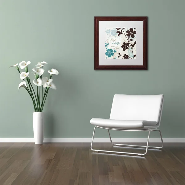 Lisa Audit 'Botanical Touch Quote II' White Matte - Wood Framed Wall Art