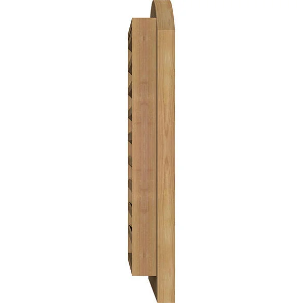 Ekena Millwork GVWAR24X2600SFUWR 24x22W x 26x22H Arch Top Gable Vent (29x22W x 31x22H Frame Size): Unfinished - Functional, Smoot