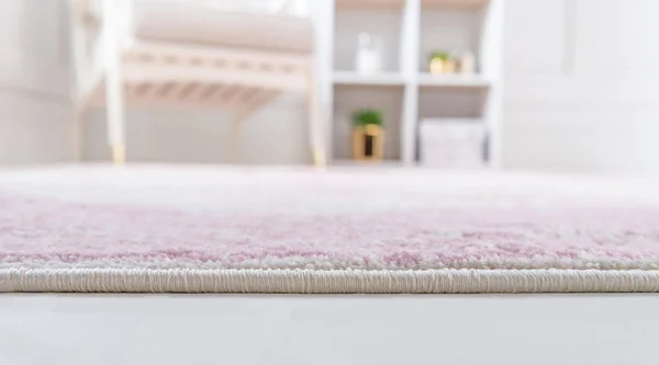 Rugs.com Dover Collection Rug 4& x 6& Pink Low-Pile Rug Perfect for Entryways - Kitchens, Breakfast Nooks, Accent Pieces