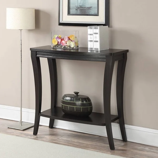 Copper Grove Monbretia Console Table with Shelf - Espresso