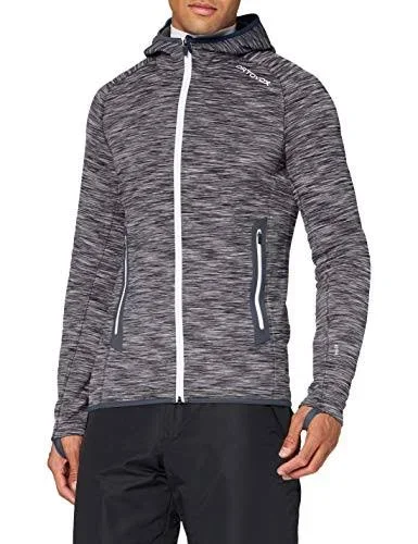 Ortovox Men's Fleece Space Dyed Hoody - Small - Black Raven Blend