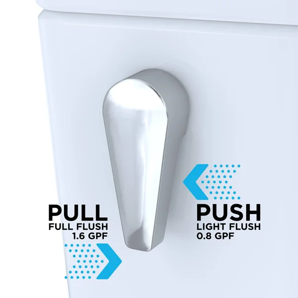 Toto Drake Two-Piece Elongated Dual Flush 1.6 and 0.8 GPF Universal Height Dynamax Tornado Flush Toilet with CeFiONtect, Coloni