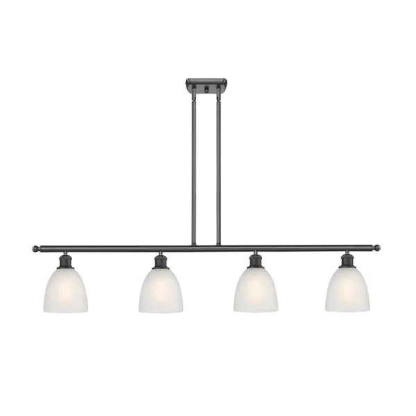 Innovations Lighting 516-4I-BB-G381 Castile - 4 Light Island Brushed
