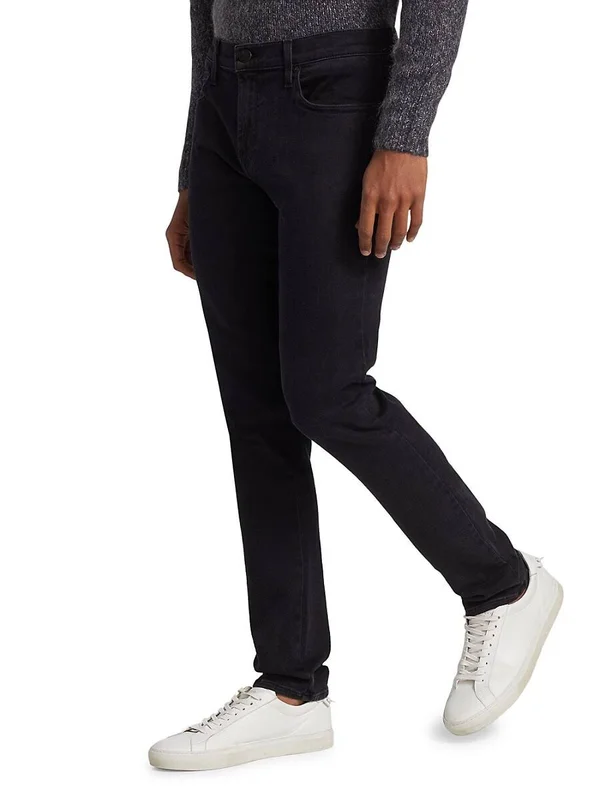 J Brand Mens Mick 32x22 Denim Mid-Rise Skinny Jeans Black 29