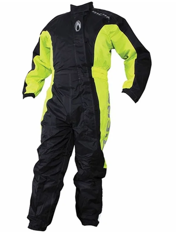 Richa Typhoon Rain Suit (Black/Flow Yellow)