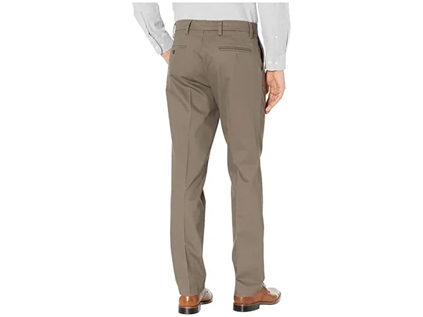 Dockers Men's Straight Fit Signature Lux Cotton Stretch Khaki Pant-Creased