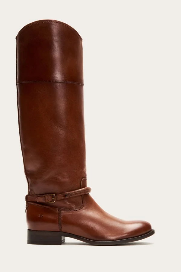 Frye Melissa Seam Tall Women's Pull-On Boots Cognac : 7 B