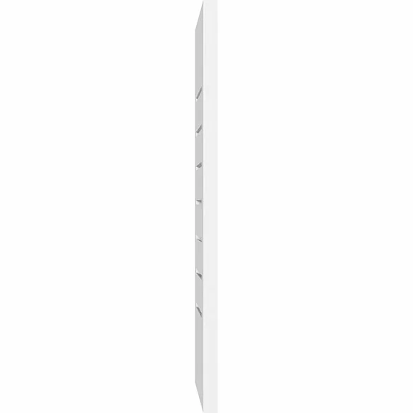 Vertical Surface Mount: Functional - Standard Frame PVC Gable Vent Ekena Millwork Size: 22x22 W x 42x22 L