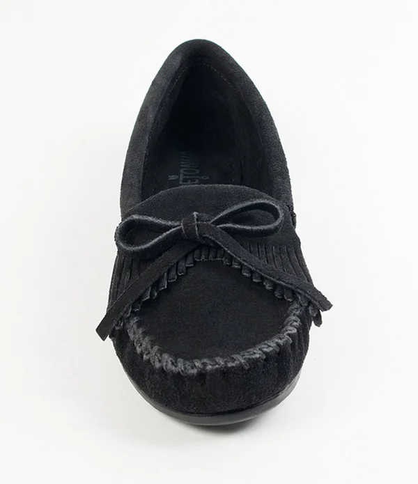 Minnetonka Women's Kilty Suede Moccasin Blue - 7.5