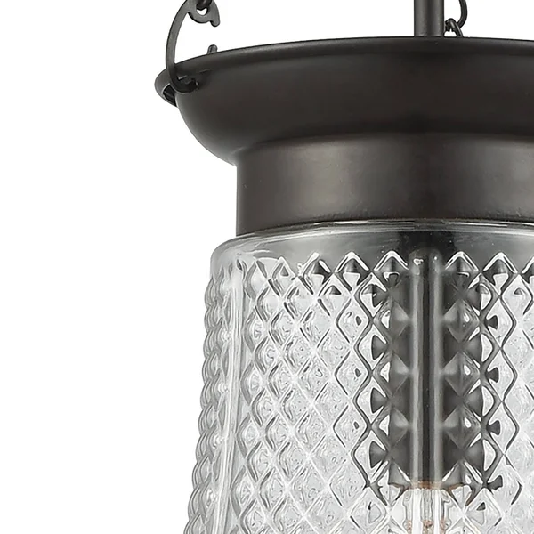 Elk Lighting 56580/1 Victoriana 1 Light Pendant in Oil Rubbed Bronze