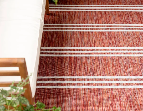 Jill Zarin Anguilla Indoor Outdoor Rug, Red, 6x9 ft