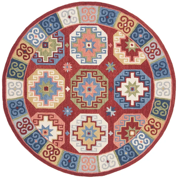 Safavieh Aspen Rug Collection APN802Q - Red, Blue - 8' x 10'