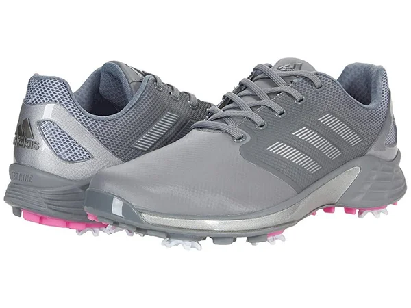 Adidas ZG21 Golf Shoes - gray/silver/screaming Pink 10 Wide