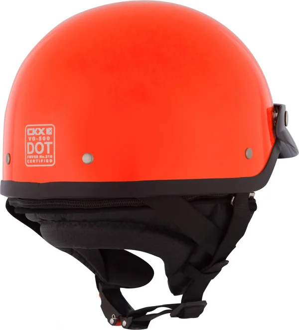 Ckx Solid VG500 Half Helmet No Lens Available - Orange