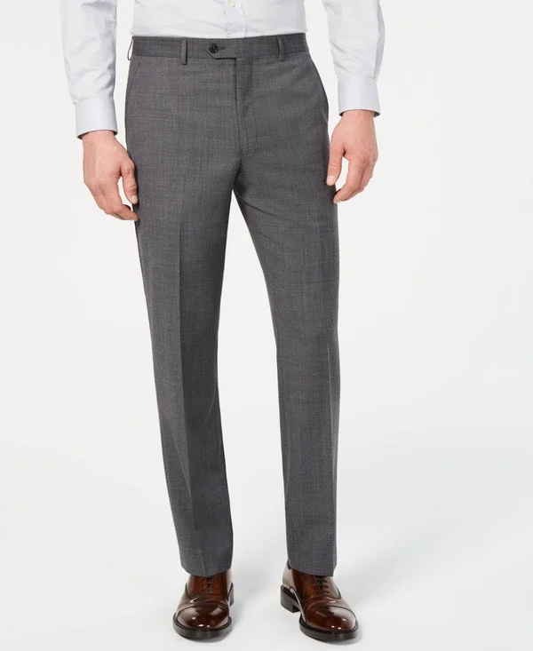 Lauren Ralph Lauren Edgewood Men's Casual Pants Grey Sharkskin : 34 30
