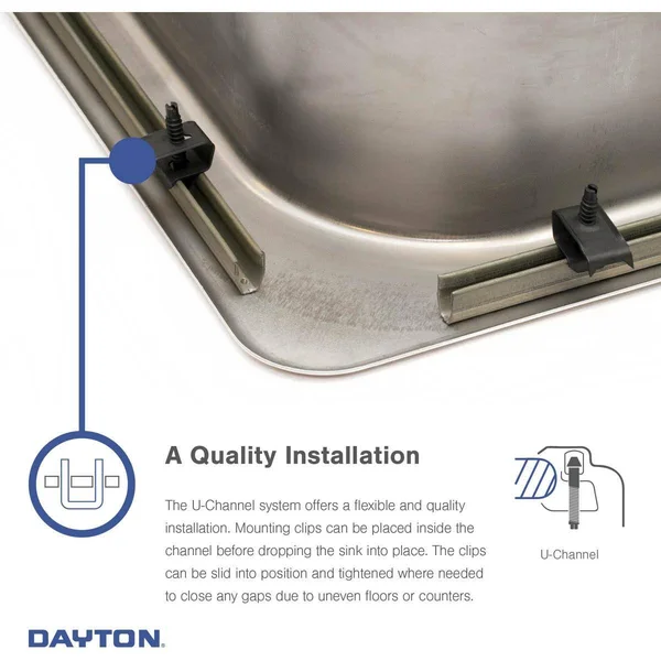Elkay D115163 Dayton 15x22 Stainless Steel Bar Sink - Single Bowl, Satin