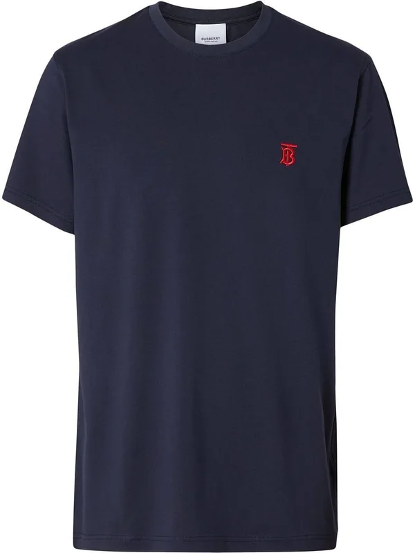 Burberry Monogram Motif Cotton T-Shirt, Size: XXS, Navy