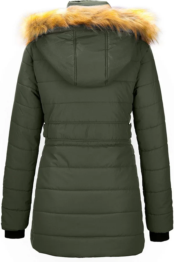 Women's Warm Winter Coat Teal Blue, Small