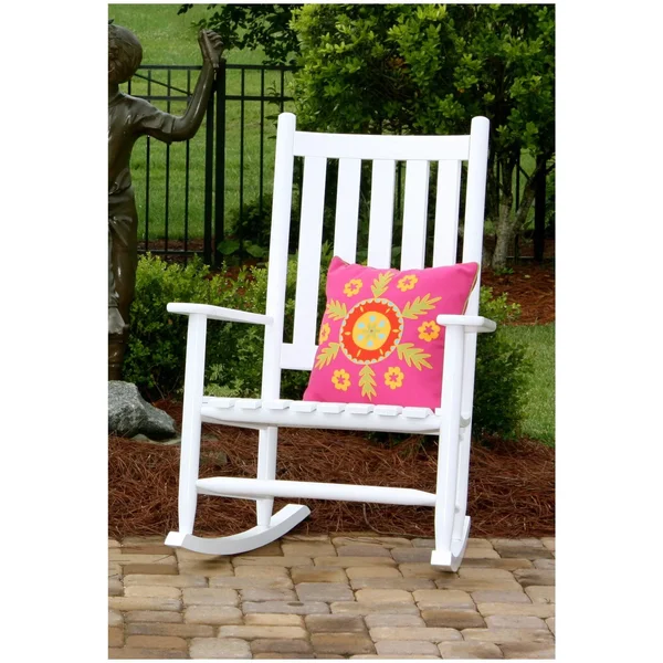 Dixie Seating Asheville Wood Grand Rocking Chair NO. 695s Cranberry, Red