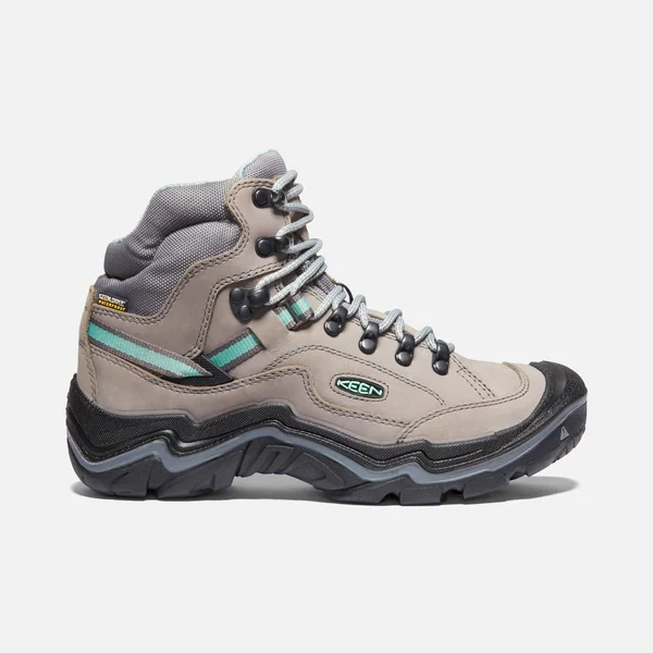 Keen Women's Durand II Mid Waterproof Boot - 5.5 - Grey Flannel, Steel Grey