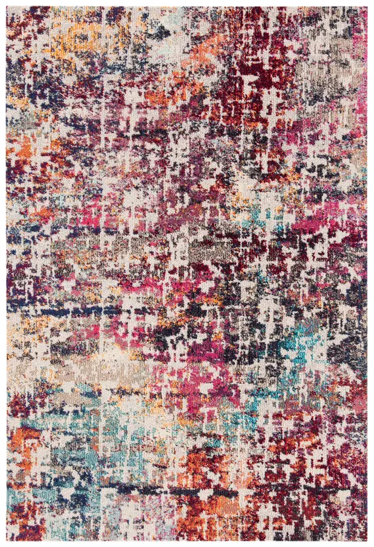 Safavieh Madison MAD458C 5&3x22 x 7&6x22 Red - Light Blue Area Rug