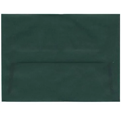 Jam Paper A6 Invitation Envelope, 4 3/4 inch x 6 1/2 inch, Racing Green Translucent Vellum, 1000/Carton, Size: 4.75 x 6.5, 4.75 x 6.5 inches
