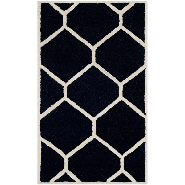 Safavieh Cambridge Navy Blue & Ivory 5& x 8& Rug