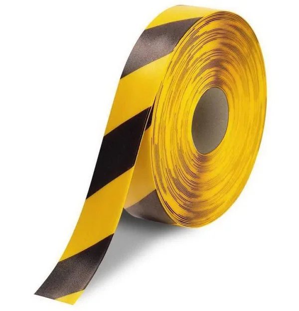 Mighty Line Industrial Floor Marking Tape - Yellow/Black - 2inch x 100ft Roll