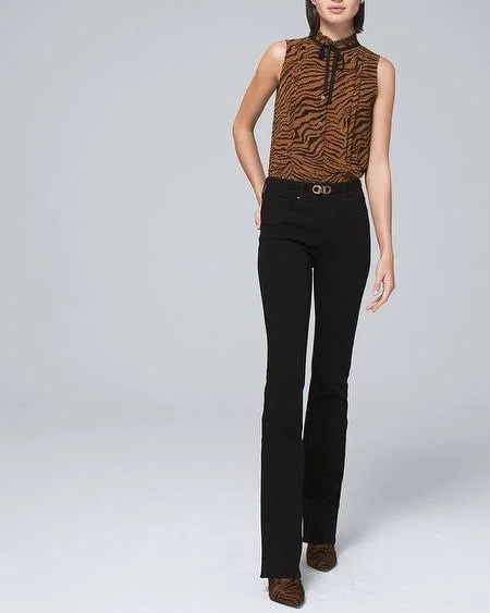 Women's Ultimate Sculpt High-Rise Skinny Flare Jeans - Midnight Rinse Wash, Size 4 - Regular by White House Black Market