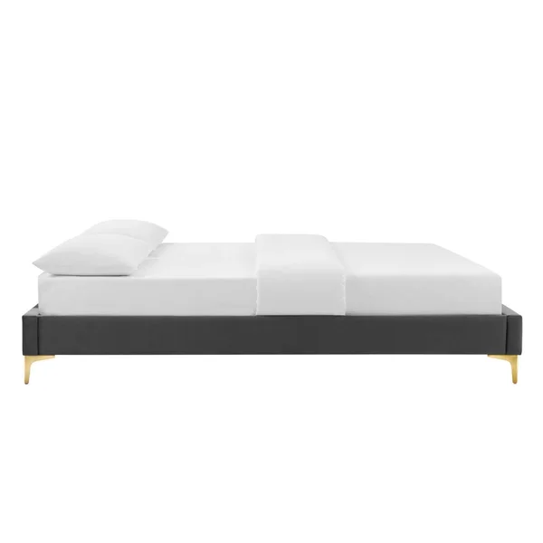 Modway Sutton Queen Performance Velvet Bed Frame - Mint
