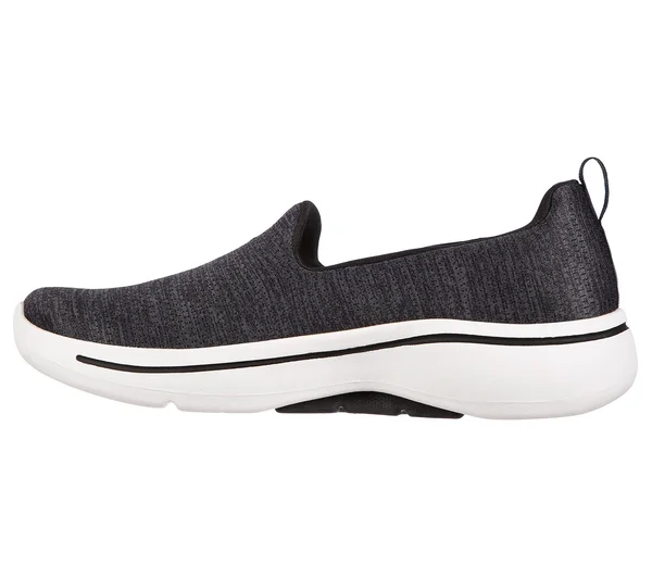 Skechers Women's GOwalk Arch Fit - Unlimited Time Walking Shoes, Black/White, 11.0