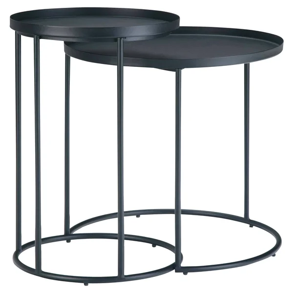 Brooklyn + Max Thompkins Metal Nesting 2 PC Table, Black